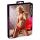 Stringi koronkowe Cottelli LINGERIE czerwone L z otwartym kroczem