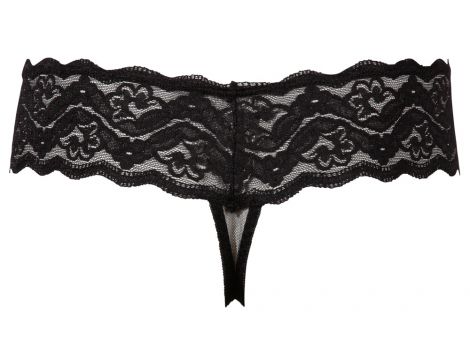Stringi z perłami Cottelli Lingerie czarne L - 16