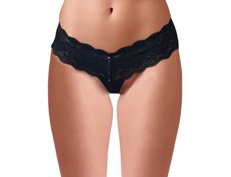 Stringi z perłami Cottelli Lingerie czarne L - 3