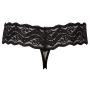 Stringi z perłami Cottelli Lingerie czarne L - 17