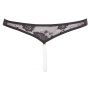 Lace String Pearls black XL - 15