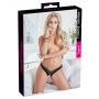 Stringi z perełami Cottelli Lingerie czarny XL - 2