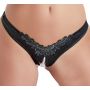 Stringi z perełami Cottelli Lingerie czarny XL - 4