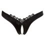 Stringi z perełami Cottelli Lingerie czarny XL - 6