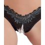Stringi z perełami Cottelli Lingerie czarny XL - 8