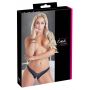 Stringi z perełami Cottelli Lingerie czarny XL - 3