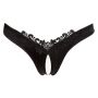 Stringi z perełami Cottelli Lingerie czarny XL - 7