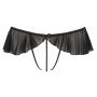 Stringi z falbankami ouvert Cottelli LINGERIE czarny L - 10