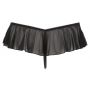 Stringi z falbankami ouvert Cottelli LINGERIE czarny L - 16