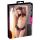 Stringi z falbankami ouvert Cottelli LINGERIE czarny L