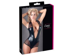Body z zamkiem w kroczu Cottelli PARTY czarny S