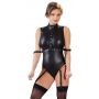 Body z szelkami Cottelli BONDAGE czarne S - 22