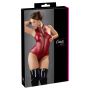 Body z suwakiem Cottelli PARTY bordowe S - 3
