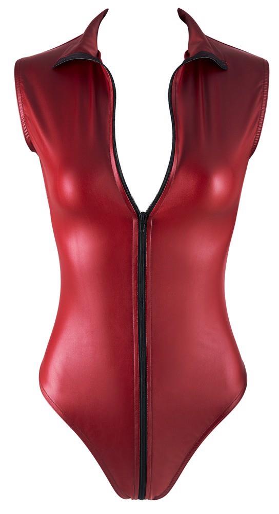 body zip red l
