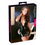 Sukienka wet look Cottelli PARTY czarna XL - 3