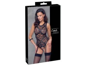 Body suspender Cottelli BONDAGE koronkowe czarne S