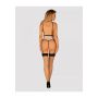 Body z pasem do pończoch Lilines Obsessive różowe L/XL - 5