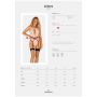 Body z pasem do pończoch Lilines Obsessive różowe L/XL - 8