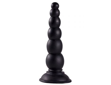 Sonda analna koralikowa z przyssawką Dream Toys czarna - 2