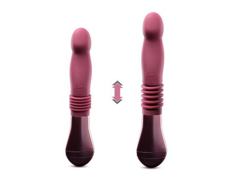 Dildo z pchnięciem Temptasia Trixie winne silikonowe 25 cm - 3