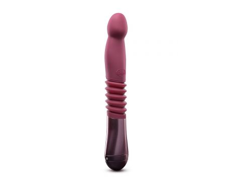 Dildo z pchnięciem Temptasia Trixie winne silikonowe 25 cm - 5