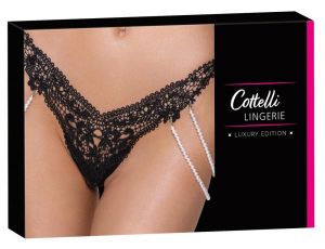 Stringi z perłami Cottelli LINGERIE M/L