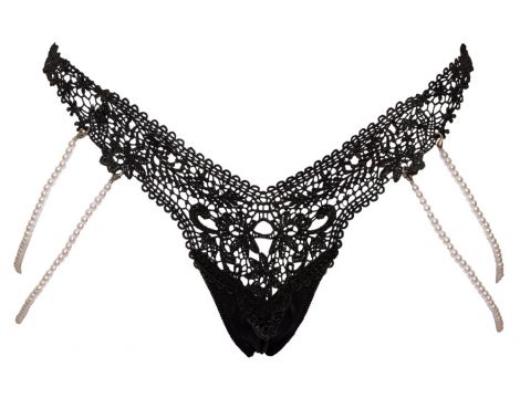 Stringi z perłami Cottelli LINGERIE M/L - 10