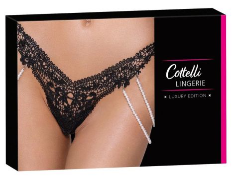 Stringi z perłami Cottelli LINGERIE M/L