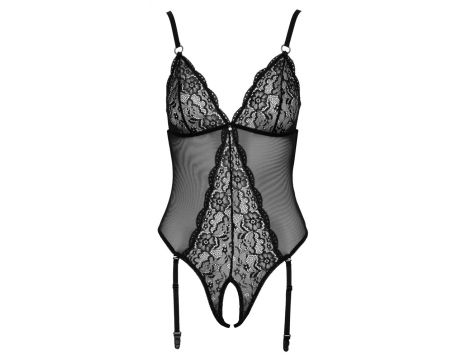 Body erotyczne bez krocza Cottelli LINGERIE czarne S - 16