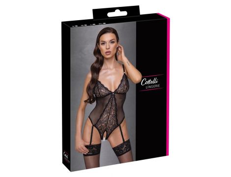 Body erotyczne bez krocza Cottelli LINGERIE czarne S