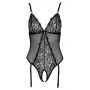 Body erotyczne bez krocza Cottelli LINGERIE czarne S - 17