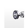 Korek analny Diamond Star Beads srebrny 13 cm - 4