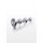 Korek analny Diamond Star Beads srebrny 13 cm