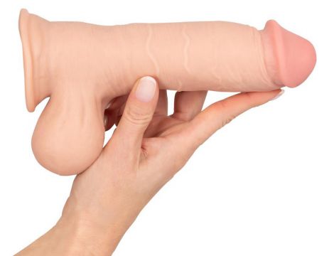 Dildo realistyczne Nature Skin z ruchomą skórą 19,9 cm TPE - 14