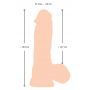 Dildo realistyczne Nature Skin z ruchomą skórą 19,9 cm TPE - 4