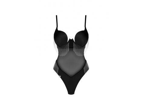 Body Milladis Obsessive czarne z koralikami XS/S - 5