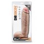 Dildo z kulkami Dr Skin Mr Mister beżowy 27 cm - 3