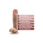Dildo z kulkami Dr Skin Mr Mister beżowy 27 cm - 6