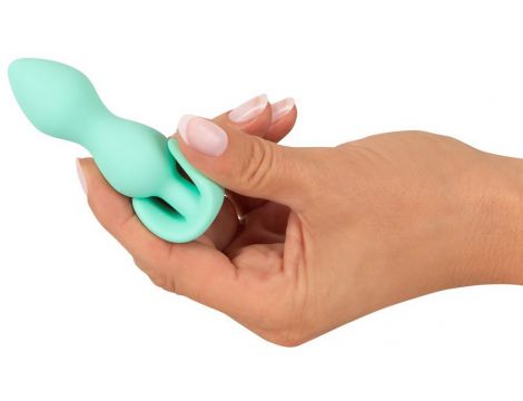 Korek analny mini silikonowy Cuties zielony 8 cm - 13