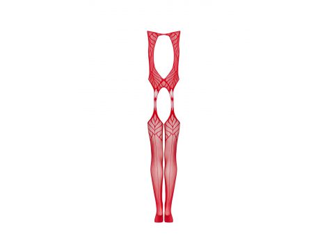 Bodystocking Obsessive N122 czerwony S/M/L - 6