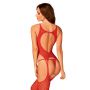 Bodystocking Obsessive N122 czerwony S/M/L - 3