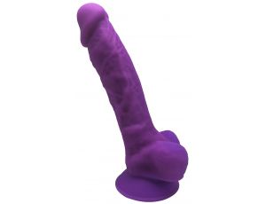 Realistyczne dildo Silexd fioletowe 17,5 cm