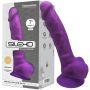 Realistyczne dildo Silexd fioletowe 17,5 cm - 3