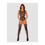 Bodystocking Obsessive F239 z otwartym krokiem czarne S/M/L - 4