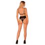 Body koronkowe Obsessive Maderris czarne XS/S - 3