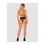 Body koronkowe Obsessive Maderris czarne XS/S - 5