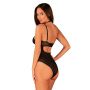 Czarne body erotyczne Selinne Obsessive XL/2XL - 3