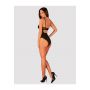 Czarne body erotyczne Selinne Obsessive XL/2XL - 5