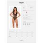 Czarne body erotyczne Selinne Obsessive XL/2XL - 8