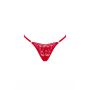 Stringi Lacelove Obsessive czerwone z koronką XL 2XL - 6